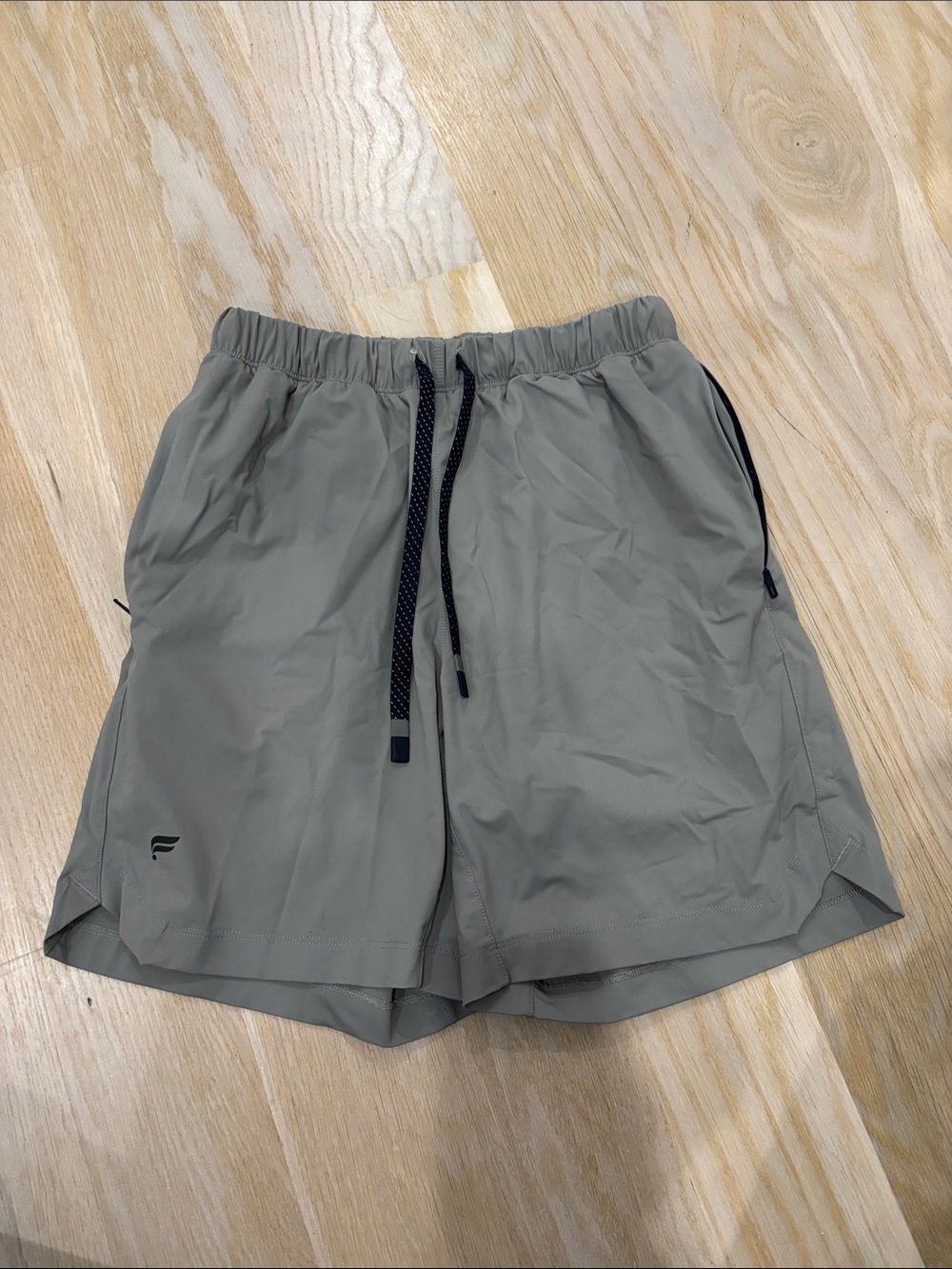 Fabletics The One Short Men's Lightweight Active Shorts - Gray with Navy size XS